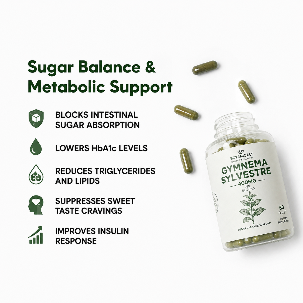 Gurmar Sugar Balance — Gymnema Sylvestre 400mg
